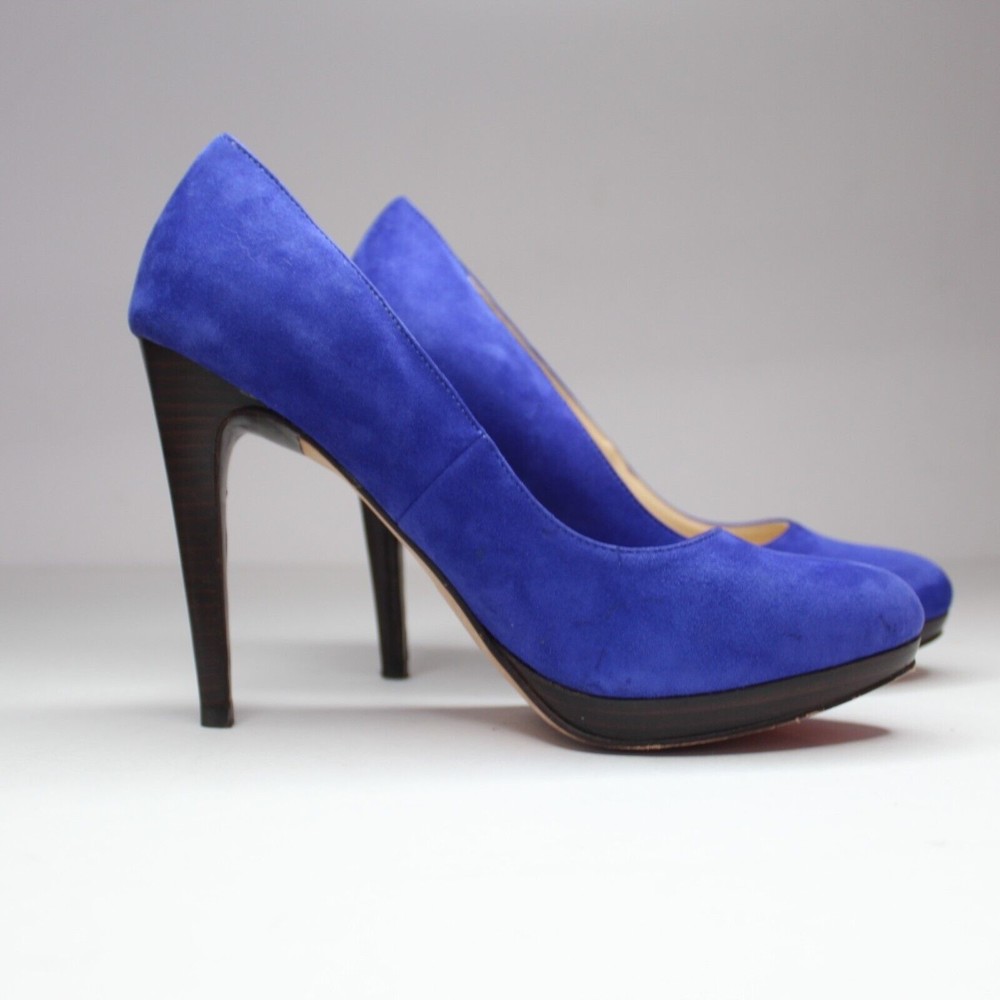 Cole Haan Cobalt Royal Blue Suede Stiletto Pumps Women's Size 9